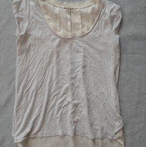 Bordeaux women's high-low layered top-XS